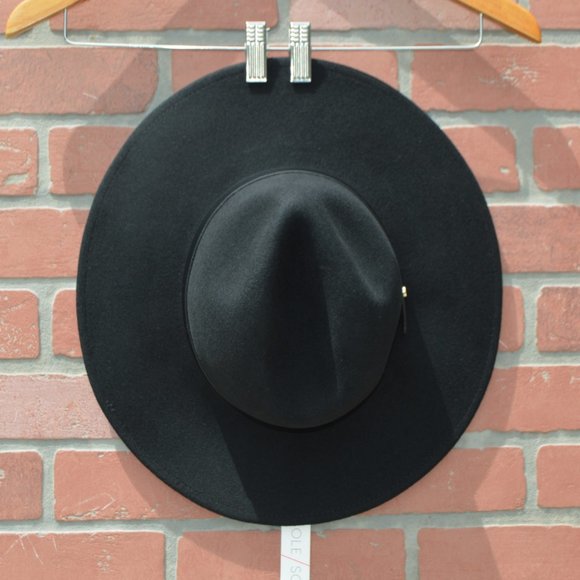 Sole Society Black Wool Structured Hat - Picture 3 of 10